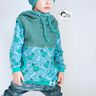 Cotton Jersey dinosaurs and fossils | Glitzerpüppi – light blue/peppermint,  thumbnail number 7