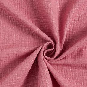 Double Gauze/Muslin Fine Glitter Dots| by Poppy – dusky pink, 