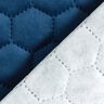 Upholstery Fabric Velvet Honeycomb Quilt – navy blue,  thumbnail number 4