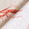 Decor Fabric Panama king prawns – cashew/fire red,  thumbnail number 4