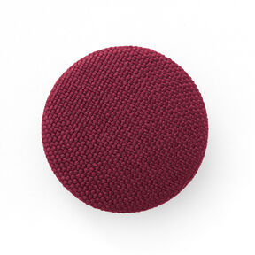 Covered button, Classic Poly – burgundy, 