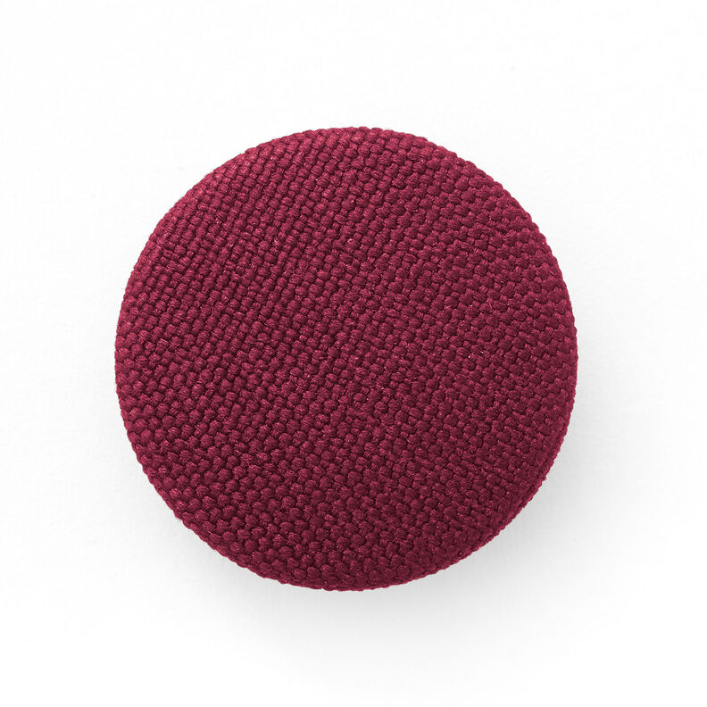 Covered button, Classic Poly – burgundy,  image number 1