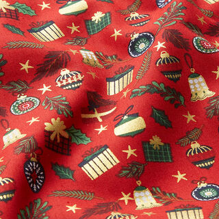 Cotton Poplin Gifts – red/gold, 