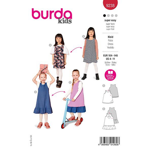 Dress | Burda 9238 | 104-146,  image number 1