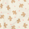 GOTS Double Gauze/Muslin Birds and hearts | Poppy Fabrics – offwhite,  thumbnail number 3