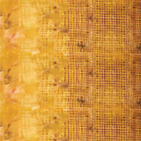 GOTS Cotton Batiste border fabric checks with colour gradient | TCC x LOOKS by Wolfgang Joop – curry, 