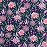 Cotton Poplin large meadow flowers Digital Print | Poppy Fabrics – midnight blue,  thumbnail number 1