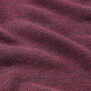 Mottled fine knit fabric – merlot | Remnant 50cm, 