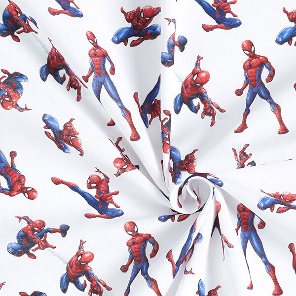 Cretonne Licensed Fabric Spiderman | Marvel – white,  image number 3