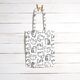 Cotton Cretonne cat sketches – black/ivory,  thumbnail number 8