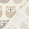 Cotton Cretonne owl – cream/grey,  thumbnail number 3