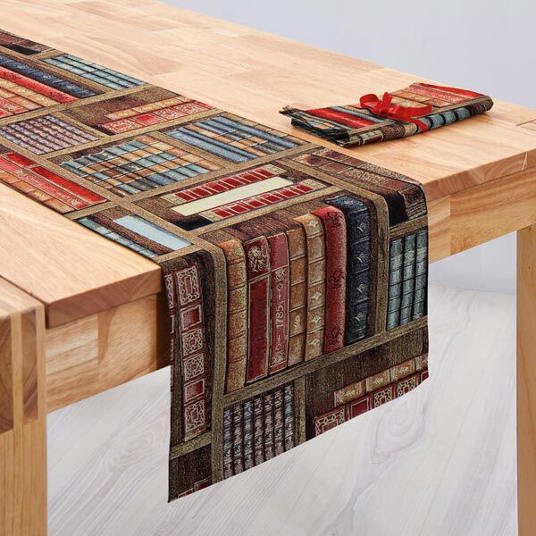 Bookshelf Tapestry Jacquard – brown,  image number 4