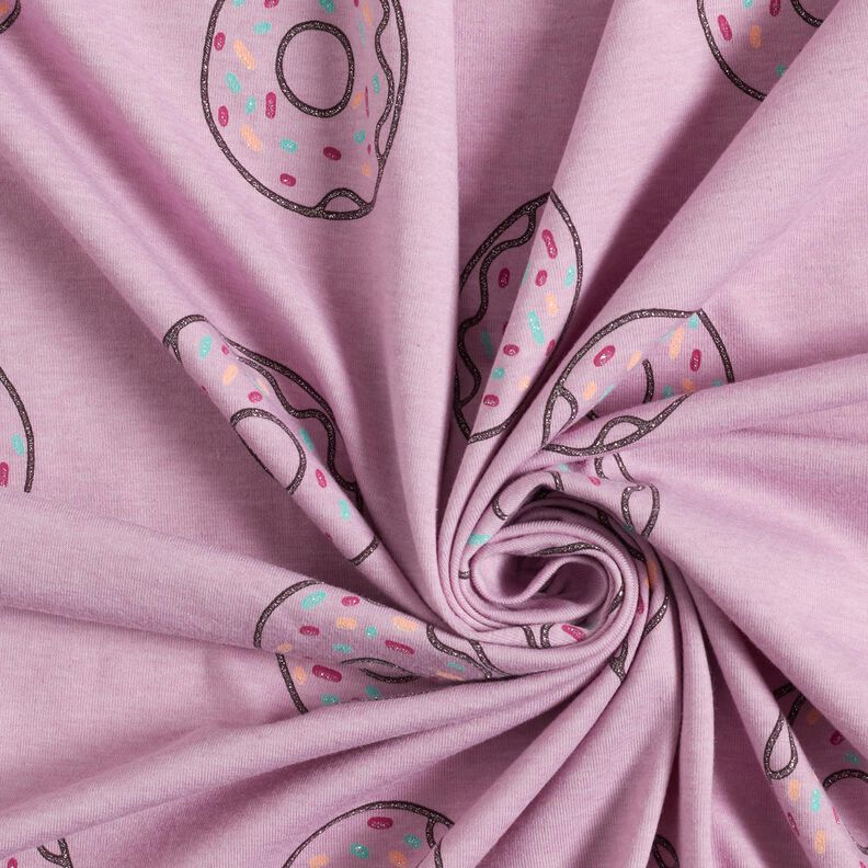 Cotton Jersey Glittery donuts | by Poppy – pastel violet,  image number 3