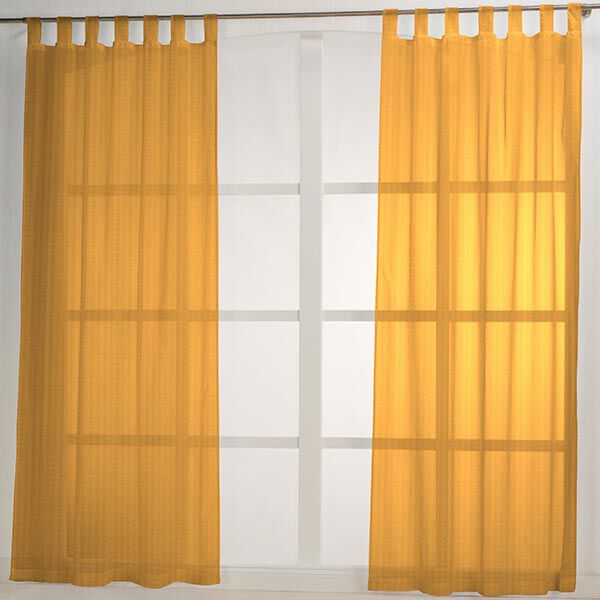Curtain fabric Voile Ibiza 295 cm – curry yellow,  image number 6