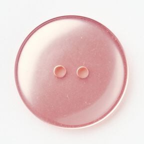 2-hole button shiny [Ø 25 mm] – pink, 