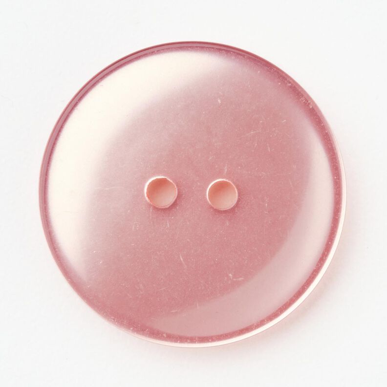 2-hole button shiny [Ø 25 mm] – pink,  image number 1