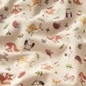 Decor Fabric Half Panama Friendly Forest Animals – natural/brown,  thumbnail number 2