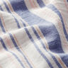Double Gauze/Muslin yarn dyed stripes | Poppy – white/navy blue,  thumbnail number 2