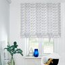 Decor Fabric Half Panama modern diamonds – white/blue,  thumbnail number 5