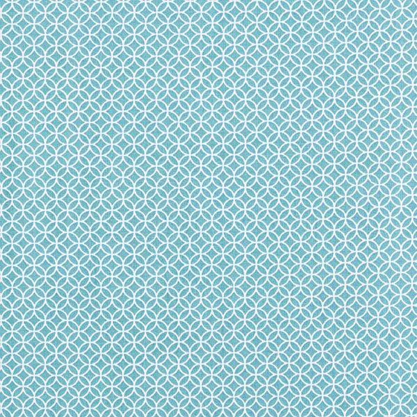 Cotton Cretonne small tile motif – light petrol,  image number 1