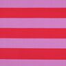 Decor Fabric Canvas cheerful stripes – pastel violet/chili,  thumbnail number 1