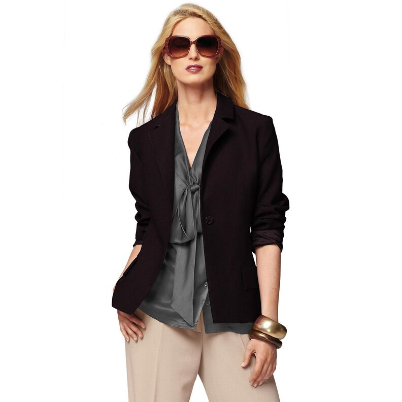 Bi-Stretch Gabardine – black,  image number 6