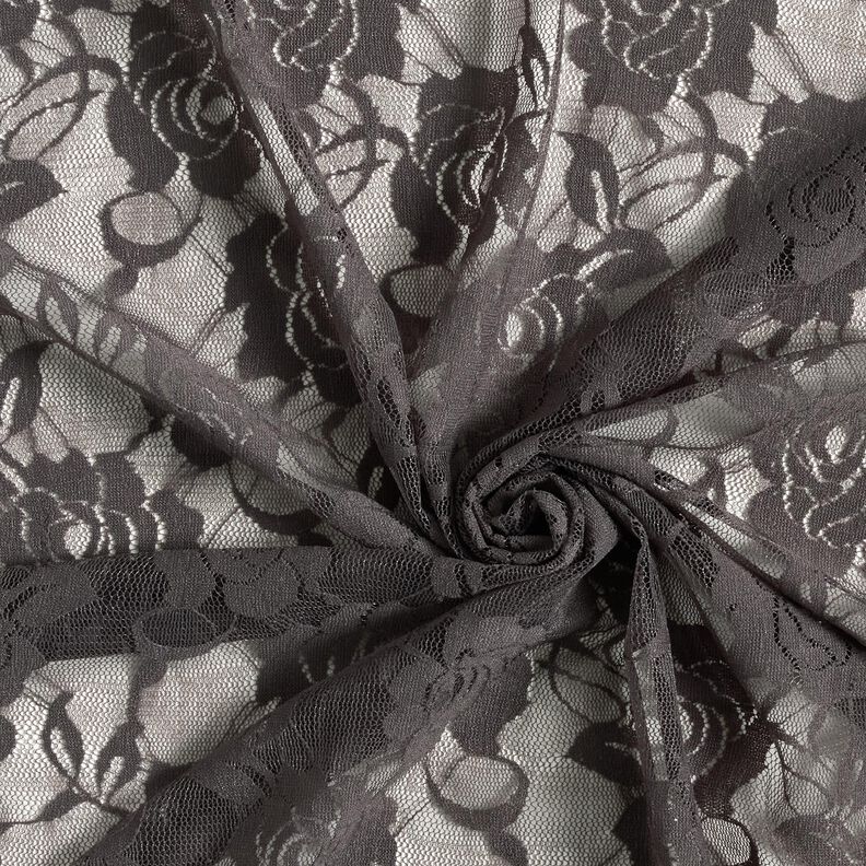 Soft Mesh Lace roses – stone grey,  image number 3
