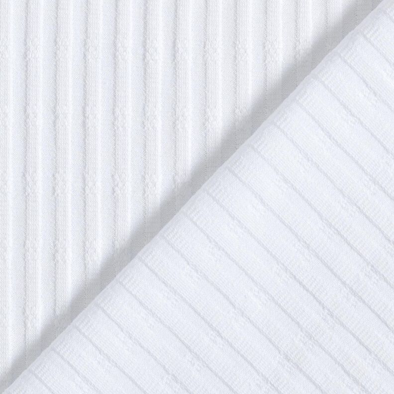 Ribbed Jersey single knitting pattern – white,  image number 4