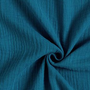 GOTS Double Gauze/Muslin | Tula – petrol, 