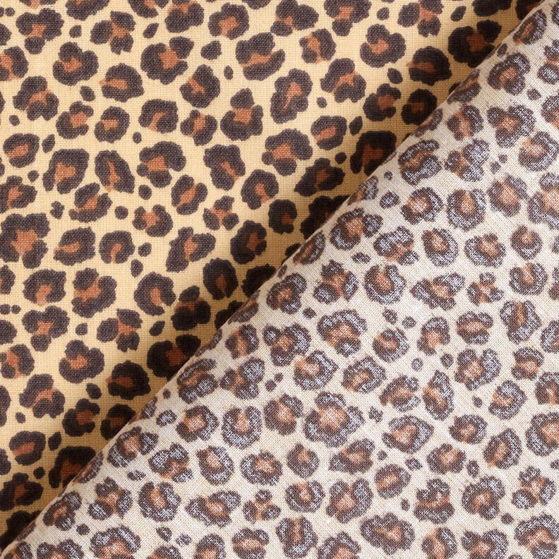 Cotton Cretonne small leopard print – beige/brown,  image number 4