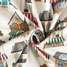 Decor Fabric Half Panama nostalgic houses – offwhite/beige,  thumbnail number 3