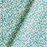 Cotton Cretonne numerous flowers – petrol/white,  thumbnail number 4