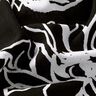 Viscose Linen Blend abstract sunflowers – black/white,  thumbnail number 2