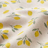 Decorative half Panama fabric Mini lemons – yellow/natural,  thumbnail number 2