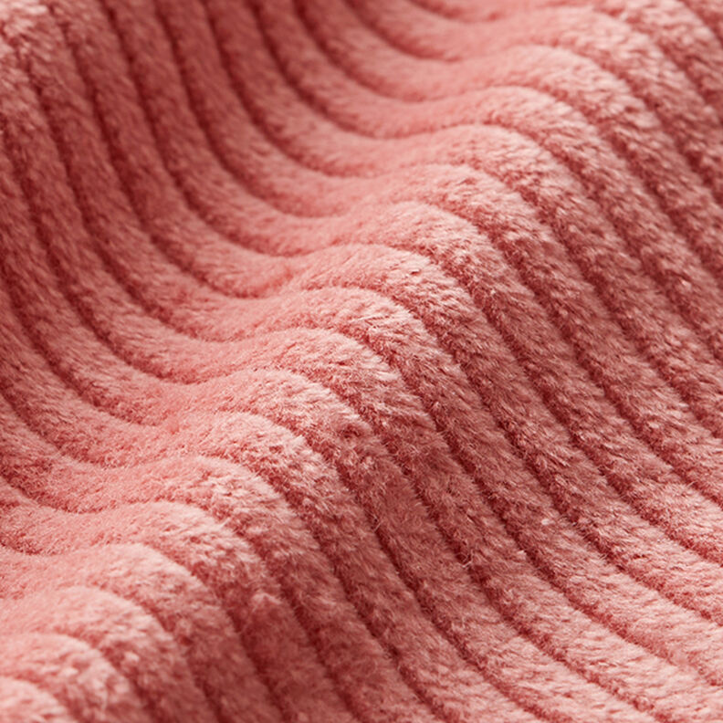 Chunky Corduroy pre-washed Plain – dark dusky pink,  image number 2