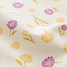 Decor Fabric Half Panama little spring flowers – offwhite/vanilla yellow,  thumbnail number 2