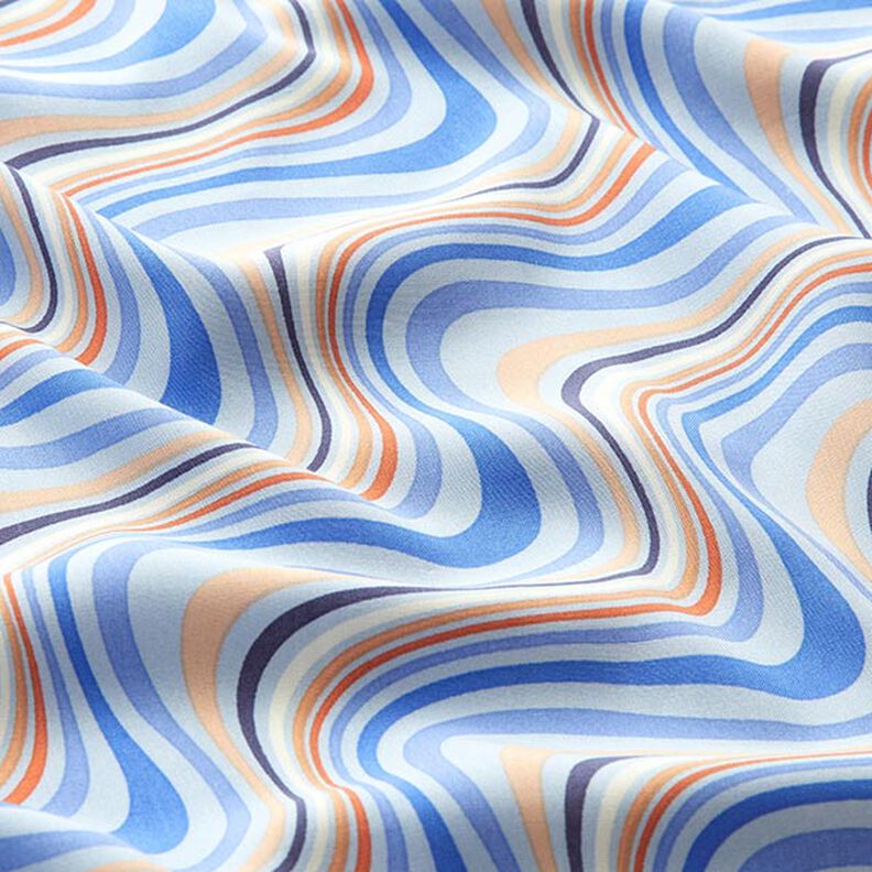 Fine Viscose Weave waves – light blue,  image number 2