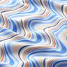 Fine Viscose Weave waves – light blue,  thumbnail number 2