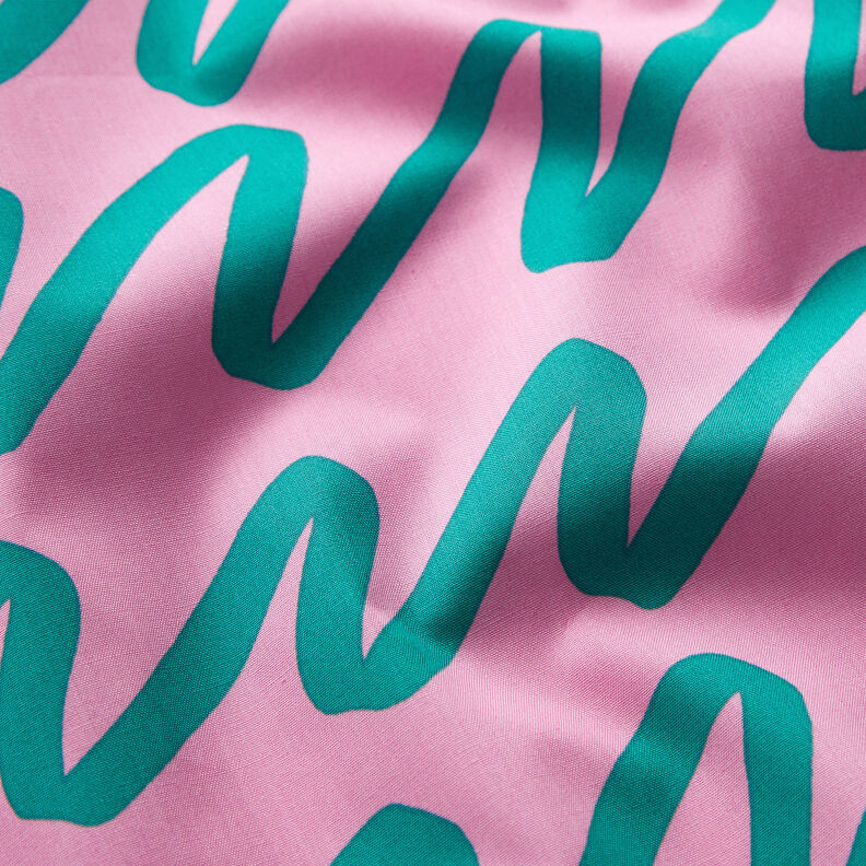 Cotton Poplin Making Waves | Nerida Hansen – pink,  image number 2