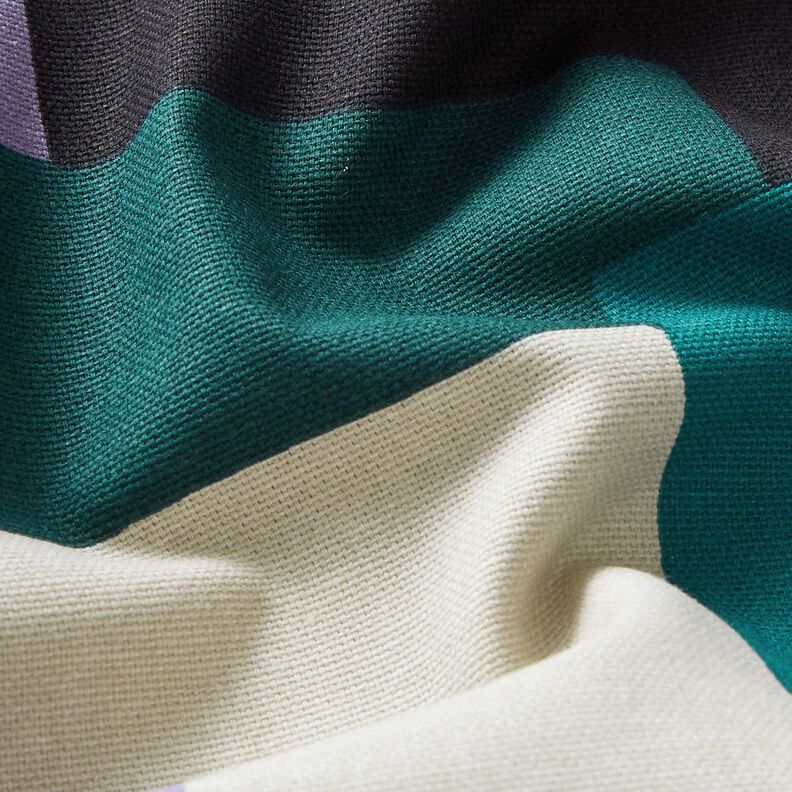 Decor Fabric Canvas Multicoloured – petrol/mauve, image number 6