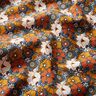 Cotton Cretonne retro flowers – caramel,  thumbnail number 2