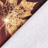French terry golden autumn | Glitzerpüppi – burgundy/gold,  thumbnail number 4