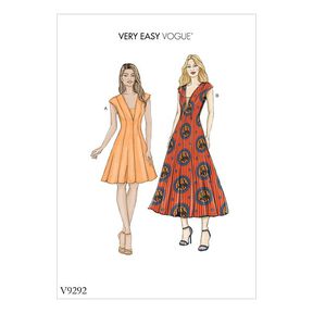 Misses' Dress and Dickie, Very Easy Vogue 9292 | 6 - 22, 