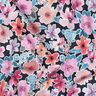 Cotton Poplin Flowers | Poppy Fabrics – blue-black,  thumbnail number 2