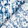 Viscose crepe flowers and branches – navy blue/light blue,  thumbnail number 4
