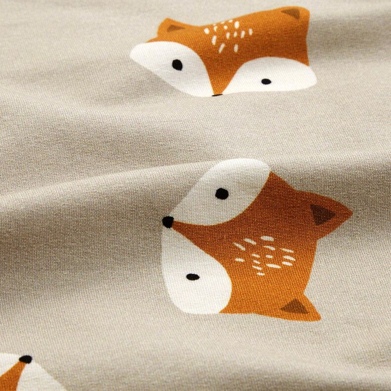 French Terry little fox &ndash; silver grey,  image number 2