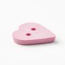 Heart-shaped button [Ø 15 mm] – pink,  thumbnail number 3