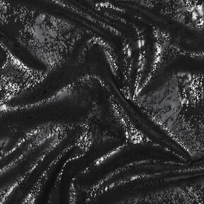 Imitation Leather spotted – black, 