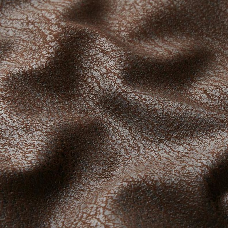Upholstery Fabric Imitation Leather Pamero – dark brown,  image number 2