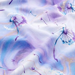 Cotton Jersey Dandelion marble | Glitzerpüppi  – mauve/lilac,  Cotton Jersey Dandelion marble | Glitzerpüppi  – mauve/lilac,